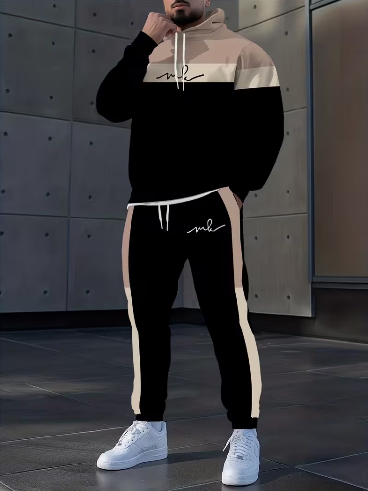 Men'S Fashion Loose Pants - Men Loose 2 Pieces Sports Suit