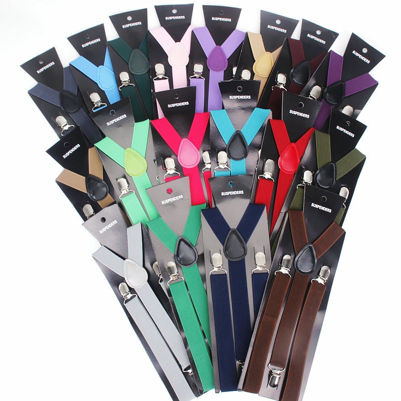 Suspenders Clip Men - Hot Sale Elastic Leather Suspenders Men