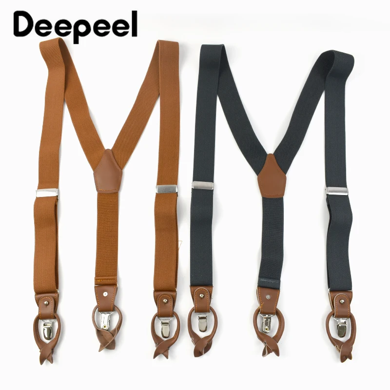 Suspenders Clip Men - Deepeel 3.5*125cm Men's Adult Suspenders 6