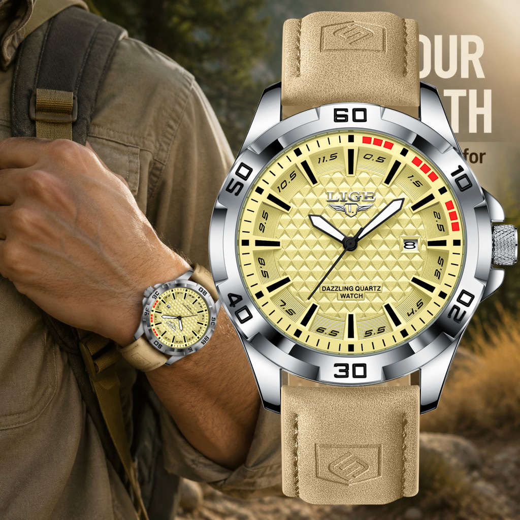 Men'S Fashion Magazine - LIGE Men Quartz Wrist Watch Casual