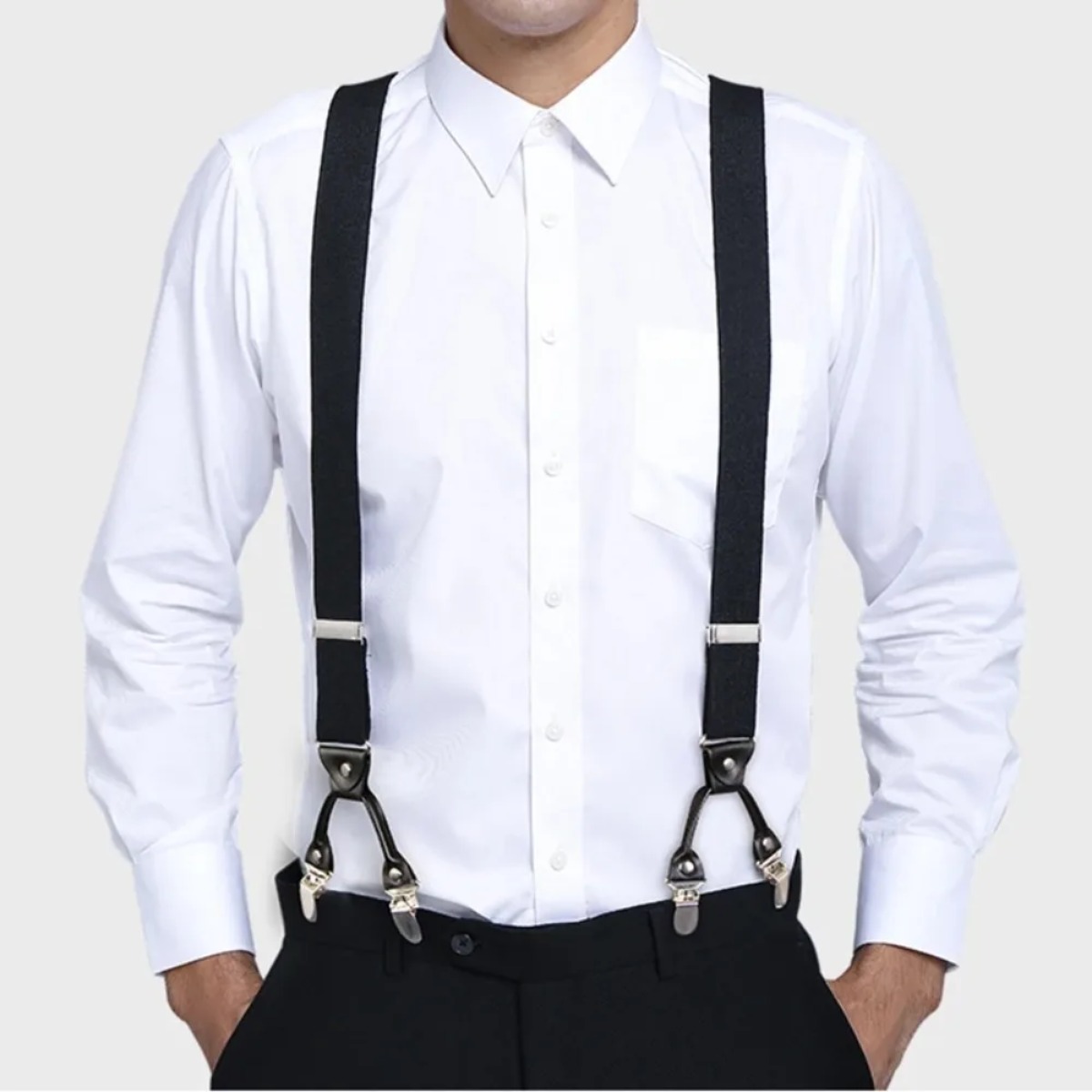 Suspenders Clip Men - Fashion Suspenders for Men Heavy Duty