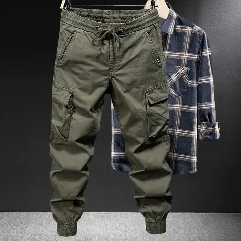 Men'S Fashion Line - Trousers Man Motorcycle Winter Black Cargo