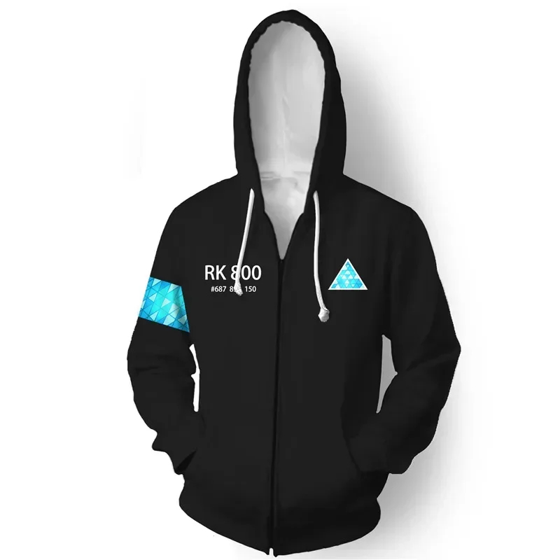 Trench Coat Men - 2026 Game Hoodies Sweatshirts Detroit Cosplay