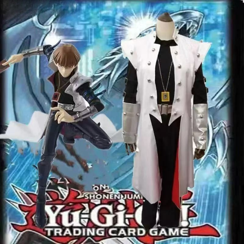 Trench Coat Men - Seto Kaiba Anime Game Cosplay Costume
