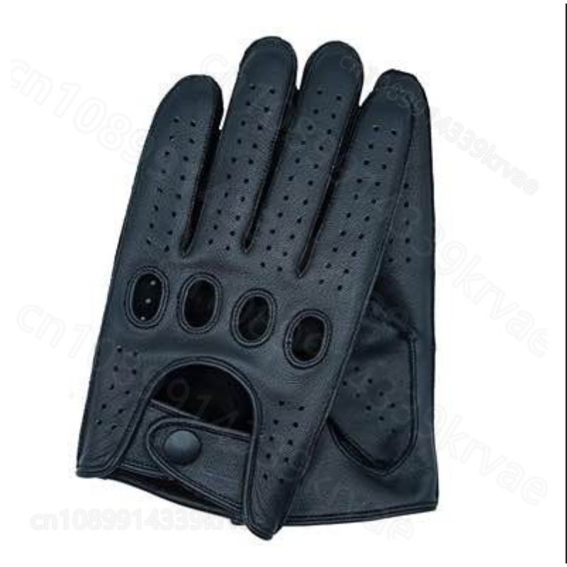 Driving Gloves Leather - Breathable Driving Gloves Men's Glove Genuine