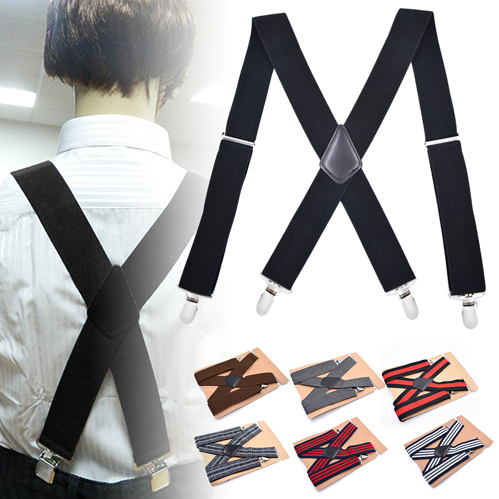Suspenders Clip Men - 5cm Men Suspenders High Elastic Adjustable
