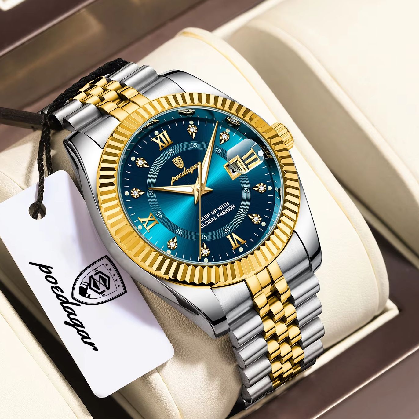 Men'S Fashion Magazine - POEDAGAR Top Original Men Watch Waterproof