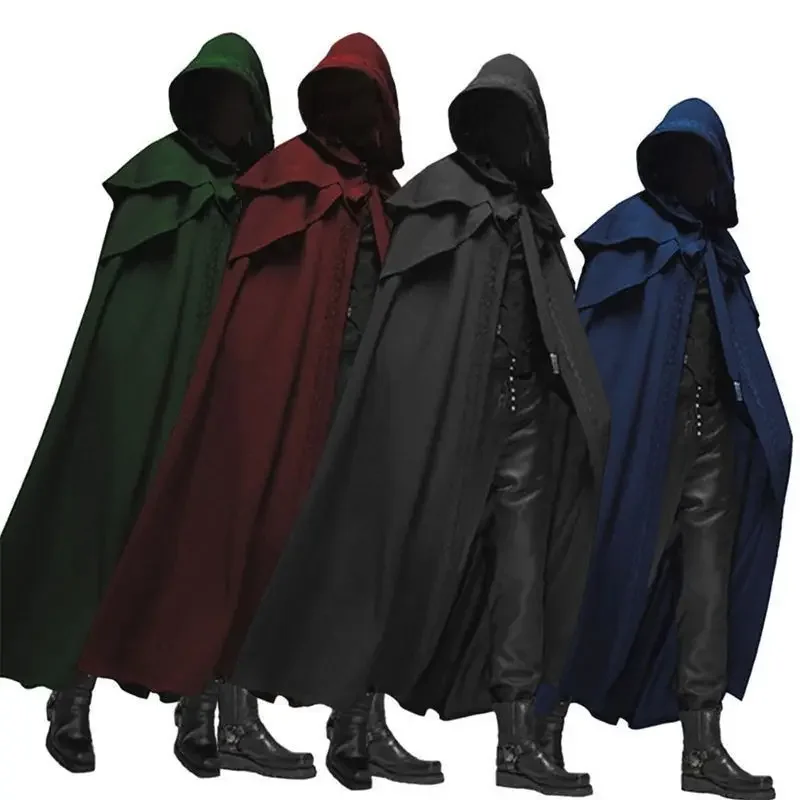 Trench Coat Men - Men Monk Cosplay Outfit Medieval Vintage
