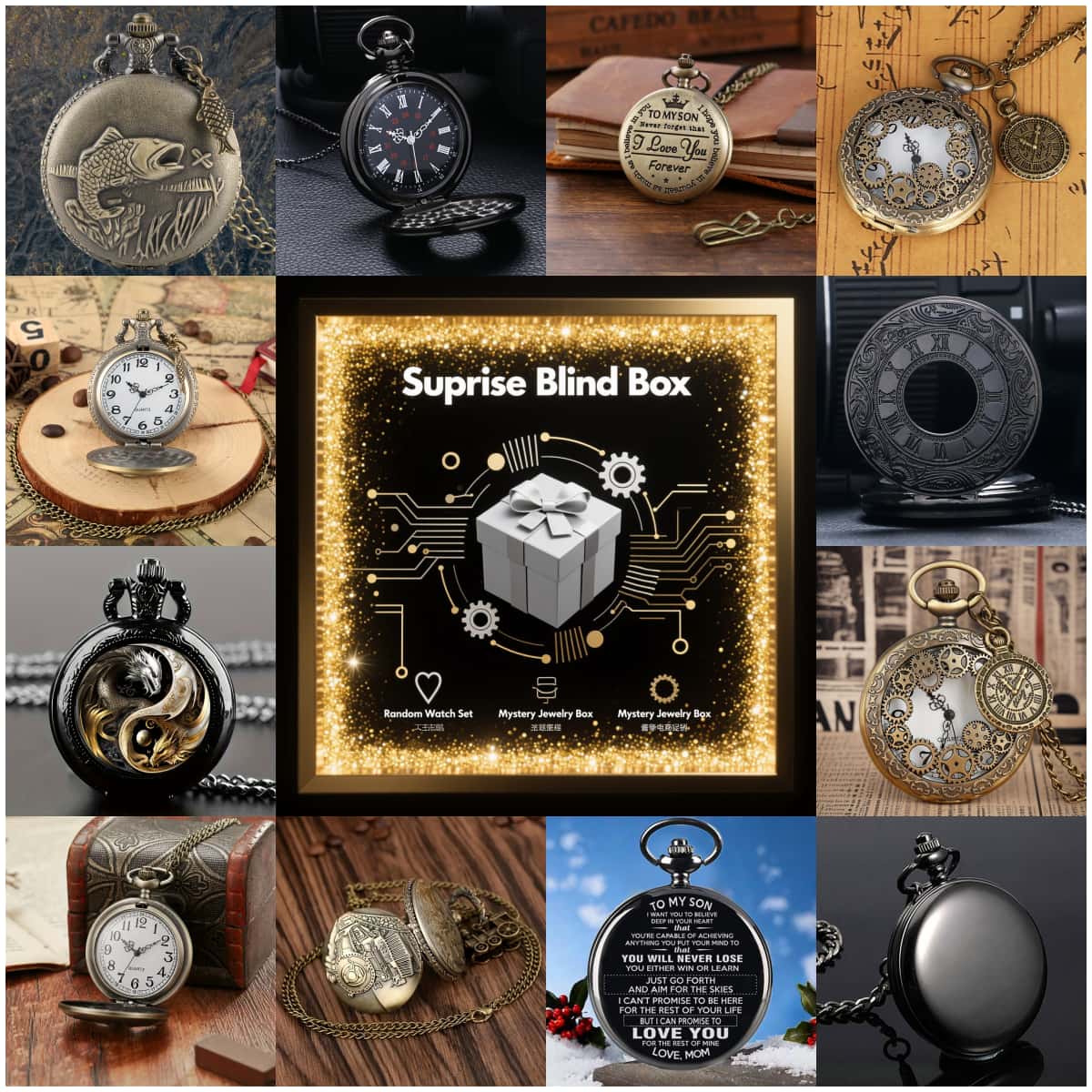 1PC Surprise Mystery Watch Bli - Men'S Fashion Box 评论和价格