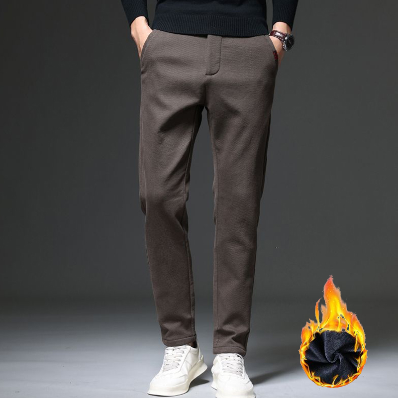 2026 Warm Fleece Pants Winter  - Men'S Fashion Jeans And Boots 评论和价格