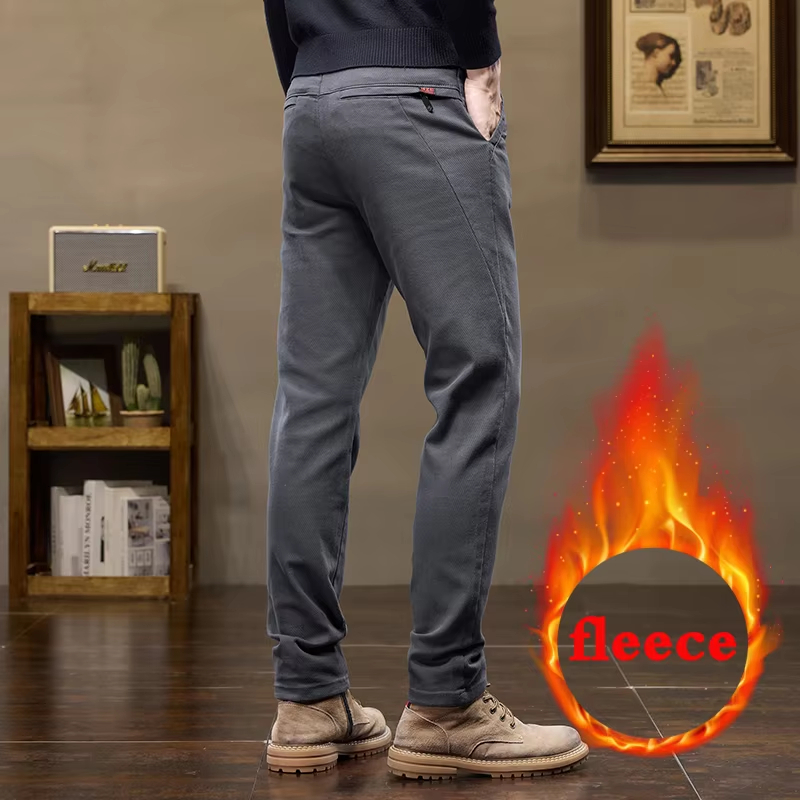 2026 Warm Fleece Pants Winter  - Men'S Fashion Jeans And Boots 评论和价格
