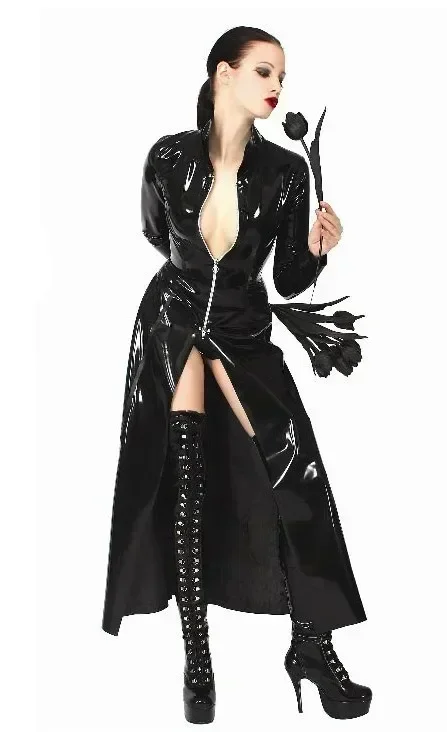 Movie Neo Trench Black Glossy  - Trench Coat Men 评论和价格