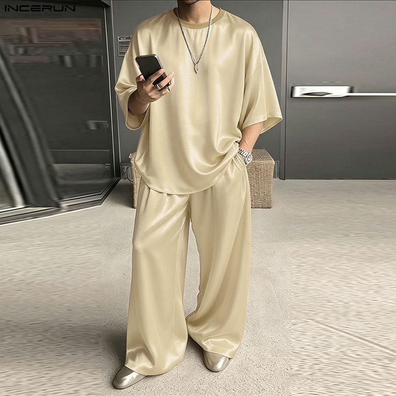 INCERUN Men's Sets Solid Loose - Men'S Fashion Loose Pants 评论和价格