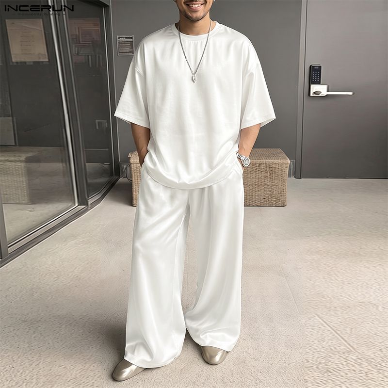 INCERUN Men's Sets Solid Loose - Men'S Fashion Loose Pants 评论和价格