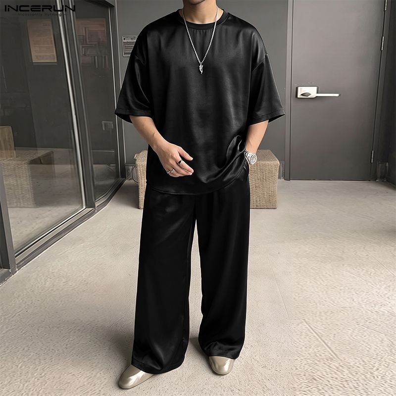 INCERUN Men's Sets Solid Loose - Men'S Fashion Loose Pants 评论和价格