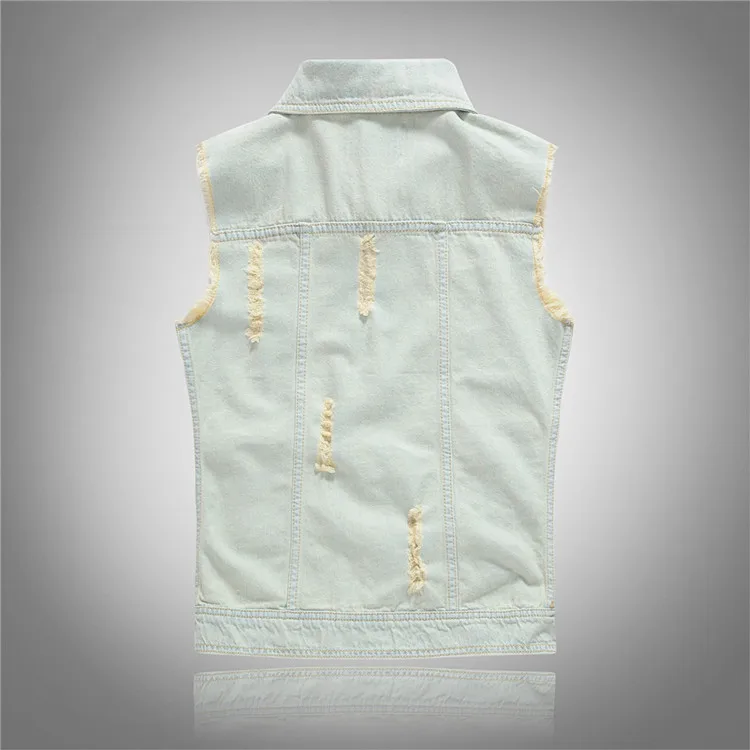 Pop Spring Autumn New Fashion  - Men'S Fashion Vest With Jeans 评论和价格