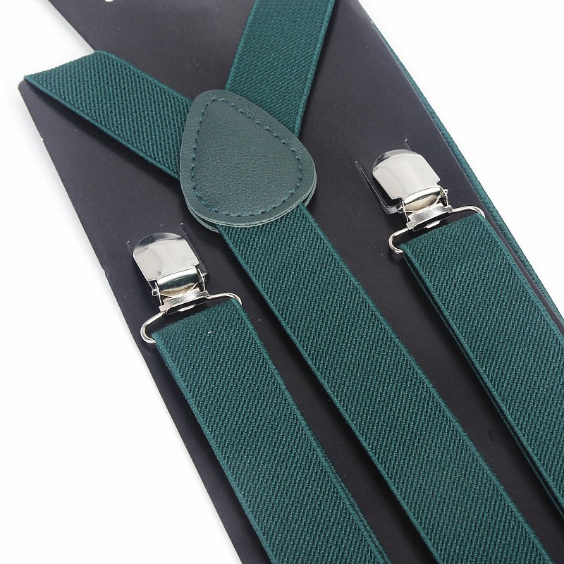 Hot Sale Elastic Leather Suspe - Suspenders Clip Men 评论和价格