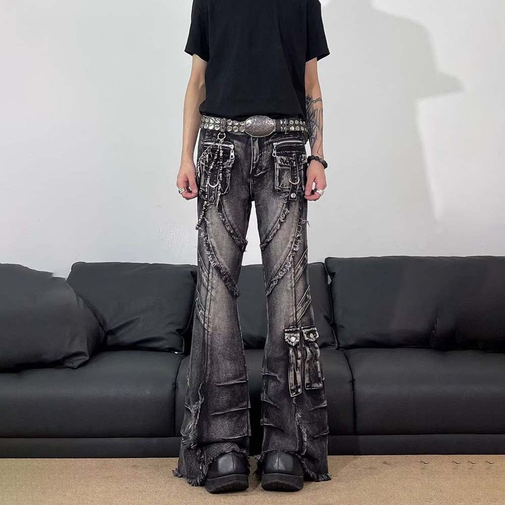 Mens Tassel Pocket Embellished - Men'S Fashion Jeans And Boots 评论和价格