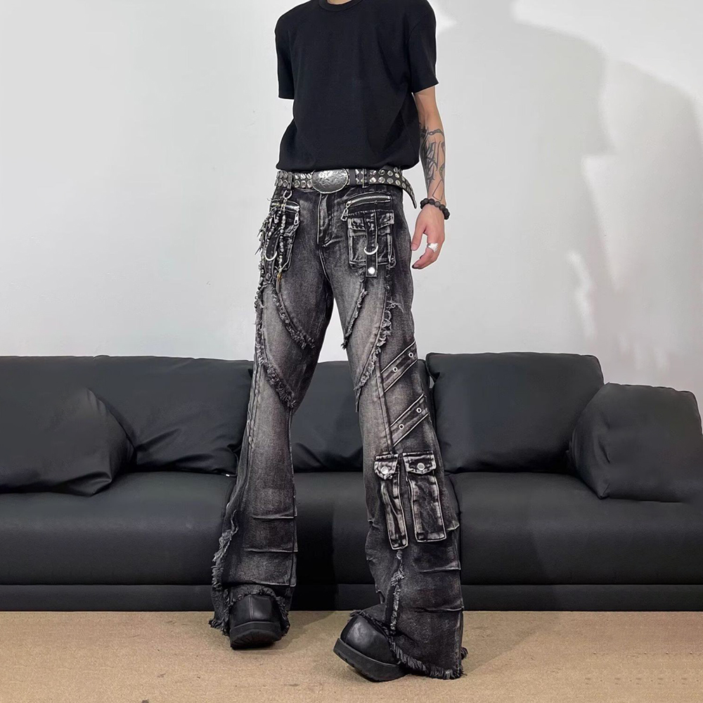 Mens Tassel Pocket Embellished - Men'S Fashion Jeans And Boots 评论和价格