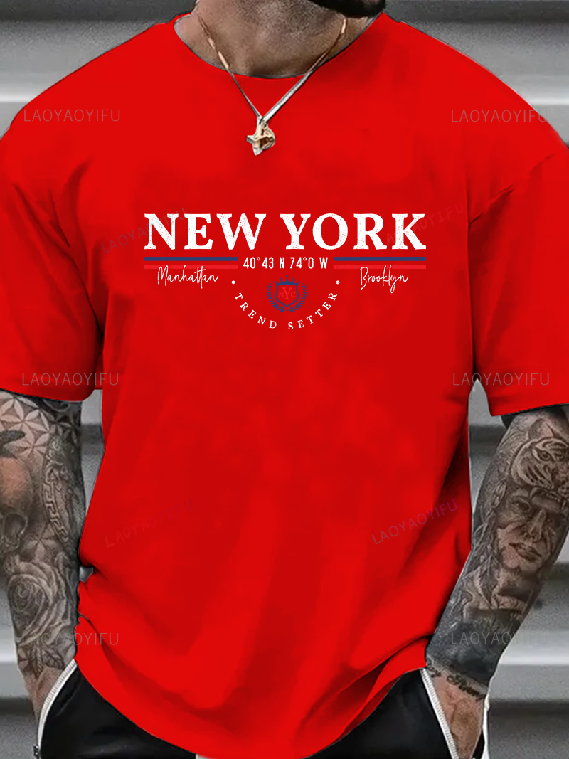 New York Letter Graphic Tee Un - York Men'S Fashion 评论和价格