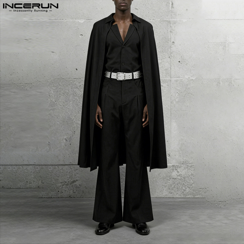 INCERUN Men Sets Solid Color L - Men'S Fashion Loose Pants 评论和价格