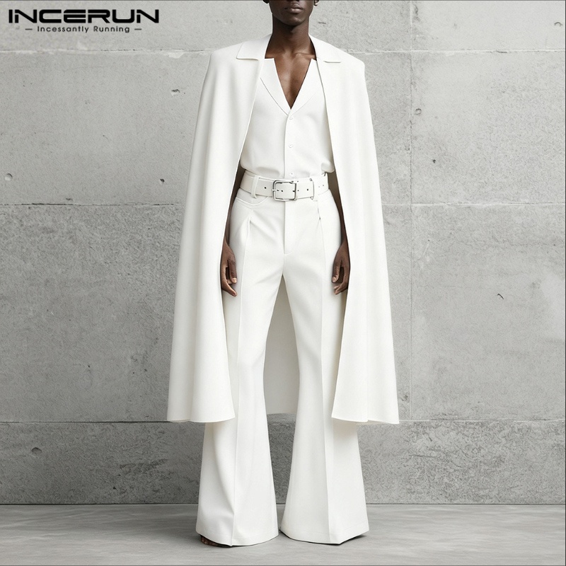 INCERUN Men Sets Solid Color L - Men'S Fashion Loose Pants 评论和价格