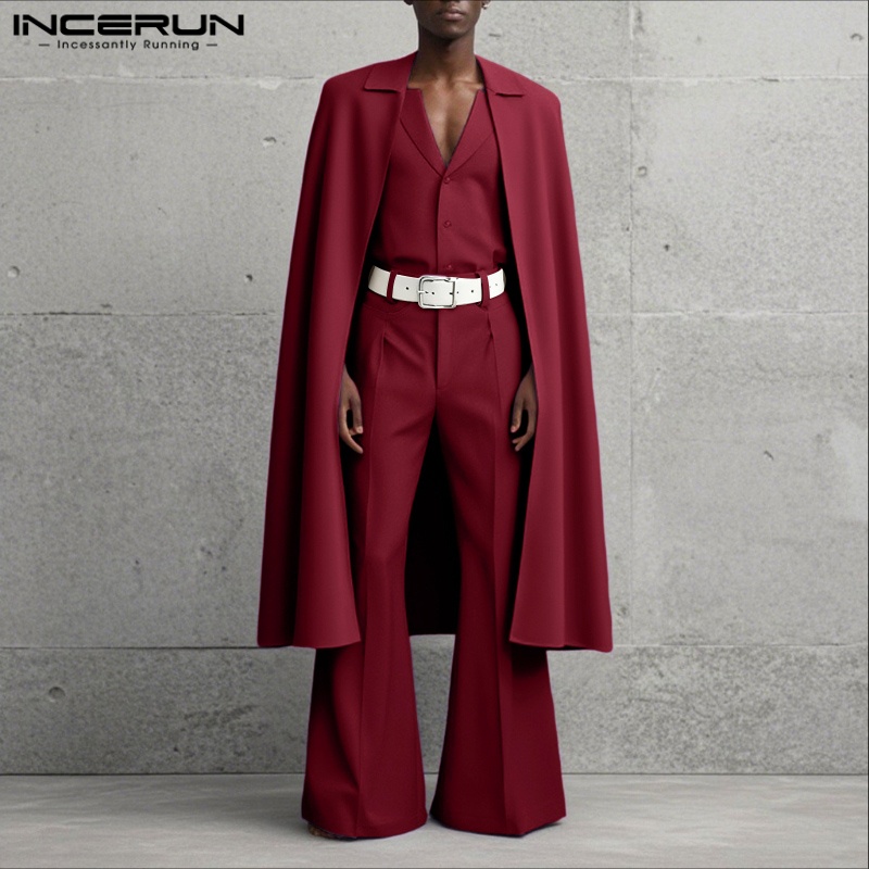 INCERUN Men Sets Solid Color L - Men'S Fashion Loose Pants 评论和价格