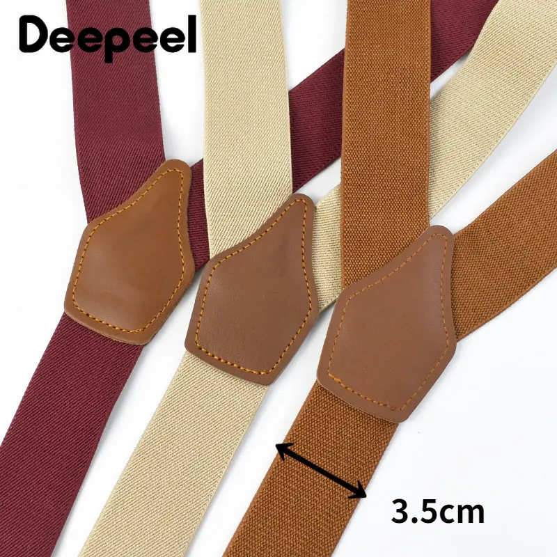 Deepeel 3.5*125cm Men's Adult  - Suspenders Clip Men 评论和价格