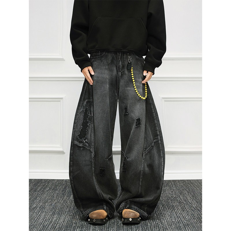 Vintage New Fashion American S - Men'S Fashion Grey Jeans 评论和价格