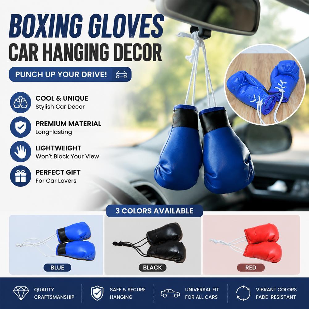 Mini Boxing Gloves Car Rearvie - Driving Gloves Leather 评论和价格