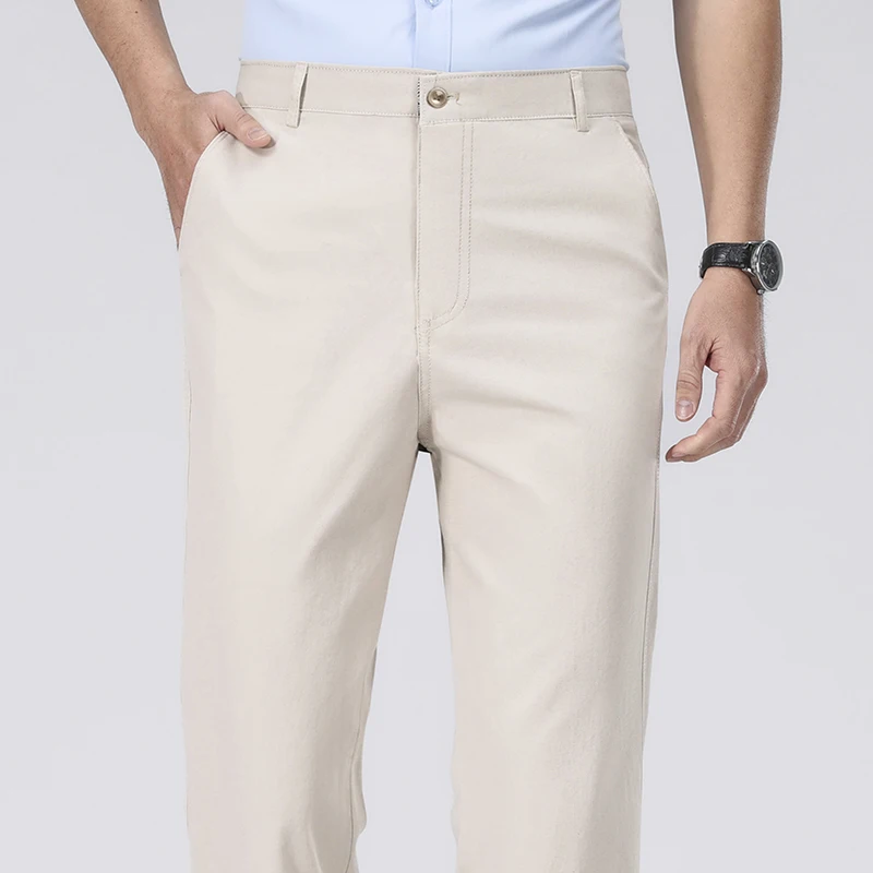 Mens Washed Twill Cotton Strai - Chino Pants Men 评论和价格