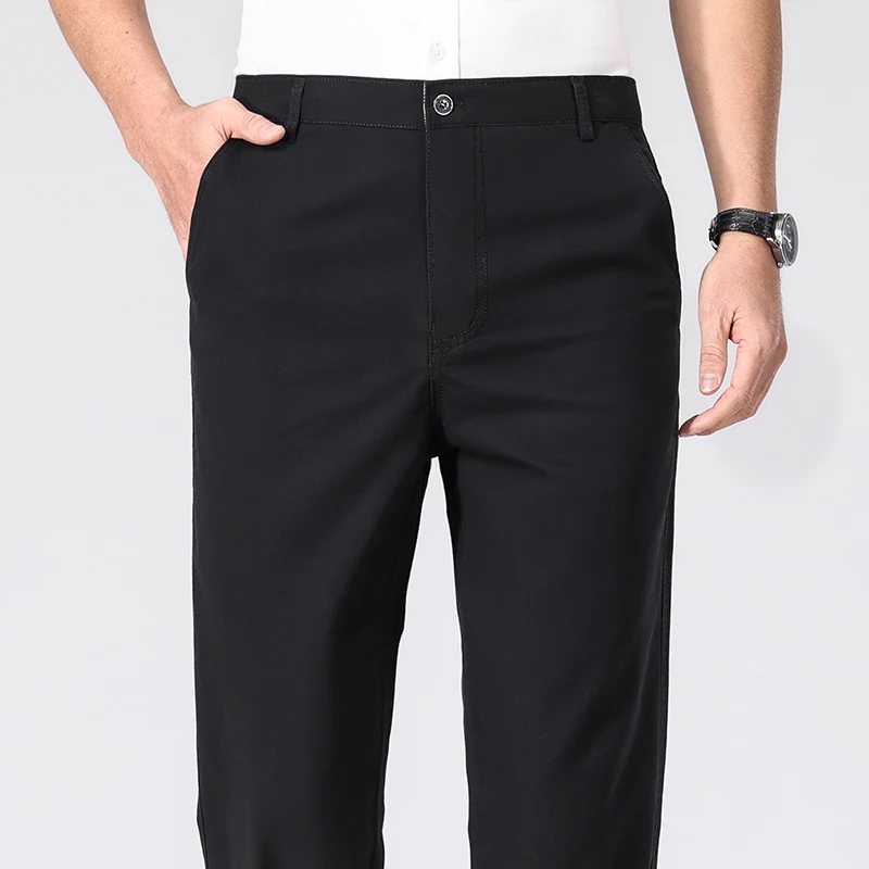 Mens Washed Twill Cotton Strai - Chino Pants Men 评论和价格