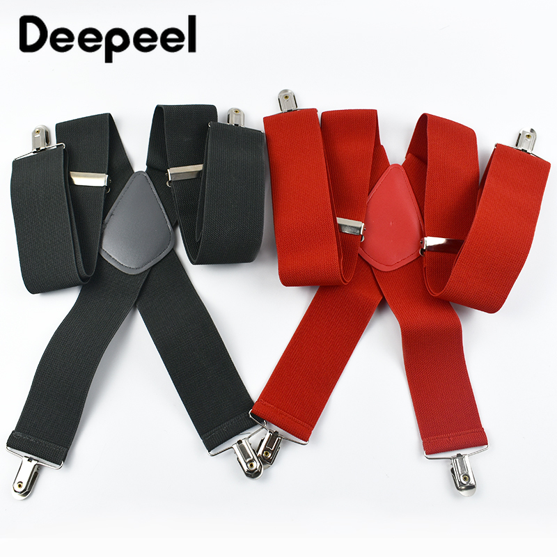 Deepeel Fashion 5cm Wide Adult - Suspenders Clip Men 评论和价格