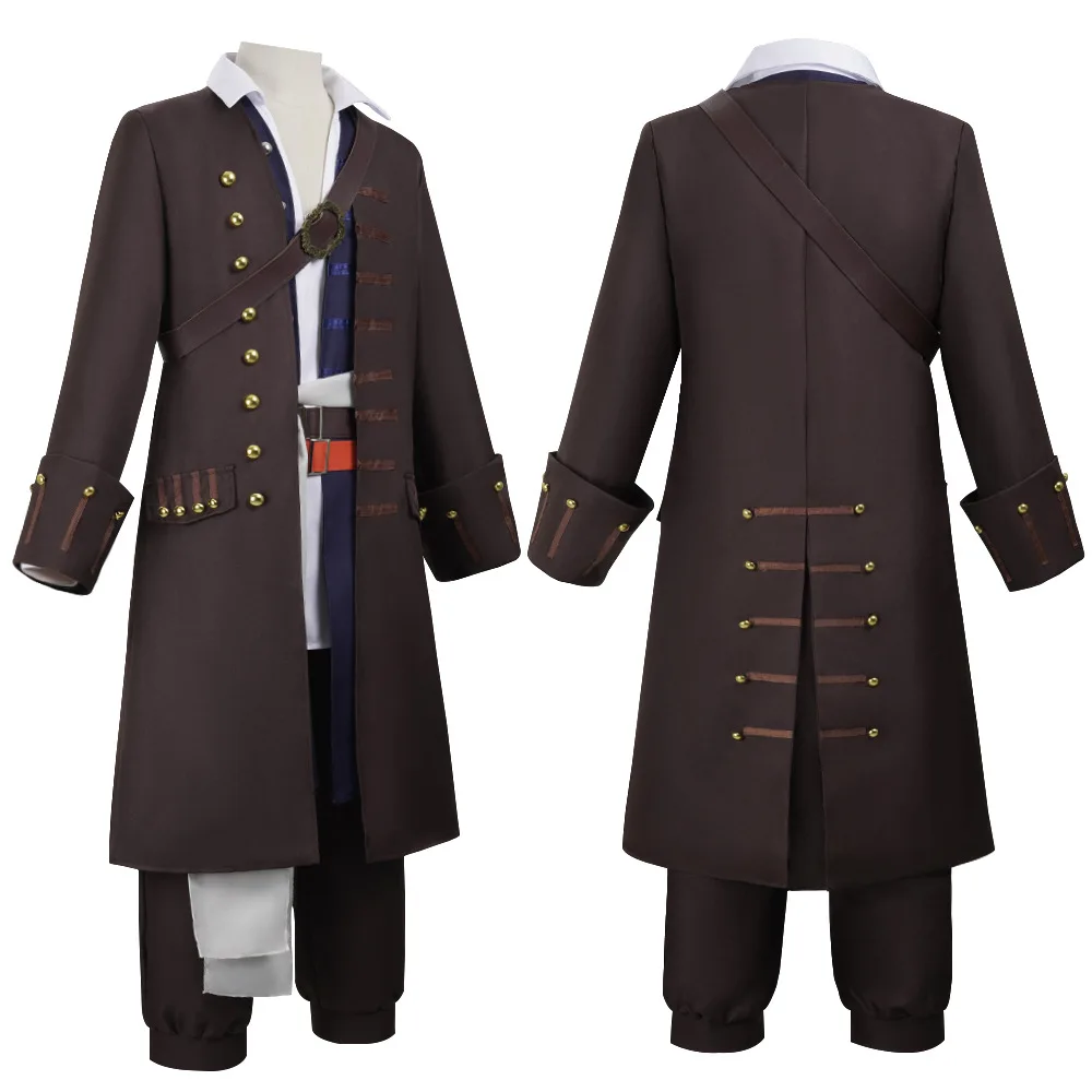 Captain Jack Sparrow Cosplay C - Trench Coat Men 评论和价格