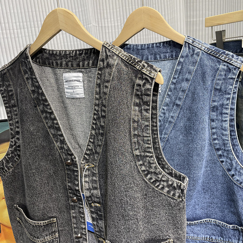 Men Japanese Streetwear Citybo - Men'S Fashion Vest With Jeans 评论和价格