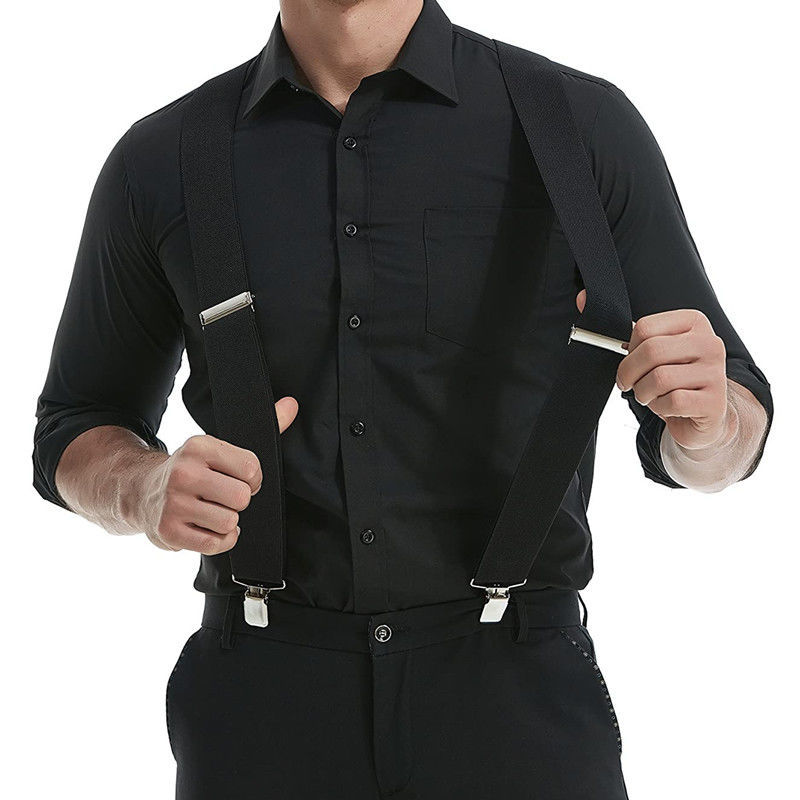 Heavy Duty Big Size Suspenders - Suspenders Clip Men 评论和价格