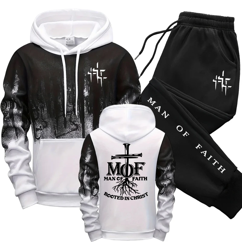 Man of Faith Men's Tracksuit H - Mens Fashion Casual 2026 评论和价格