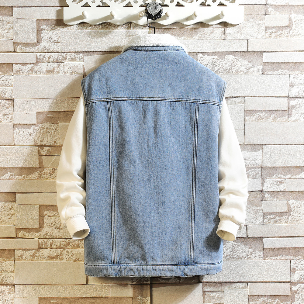 Winter Cargo Denim Vests Men W - Men'S Fashion Vest With Jeans 评论和价格