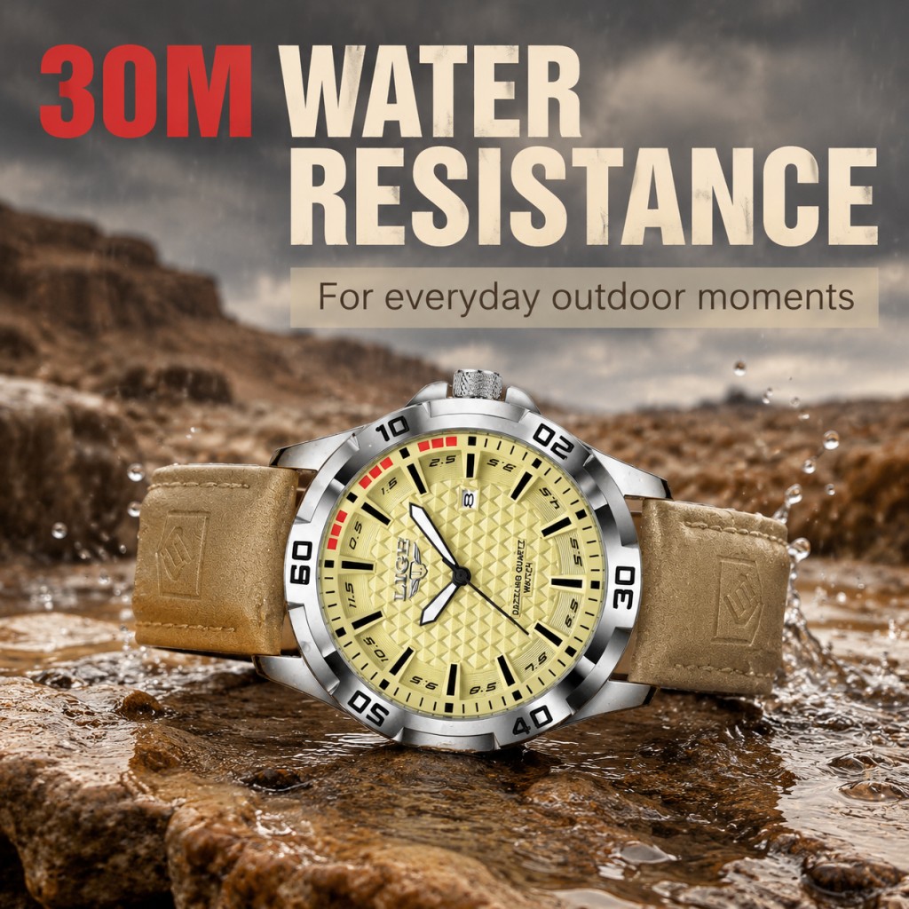 LIGE Men Quartz Wrist Watch Ca - Men'S Fashion Magazine 评论和价格