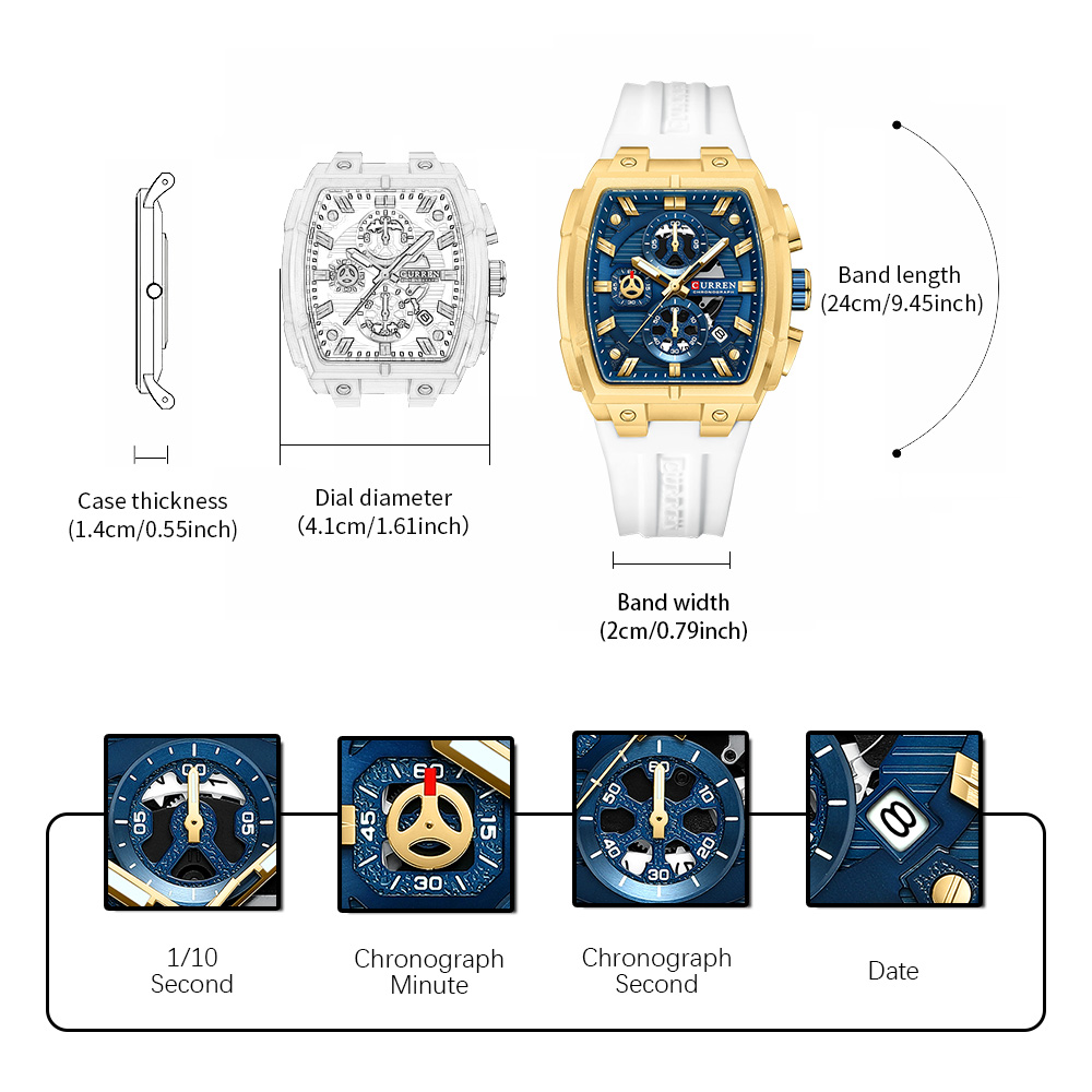 CURREN Luxury Vintage Watch fo - Men'S Fashion Magazine 评论和价格