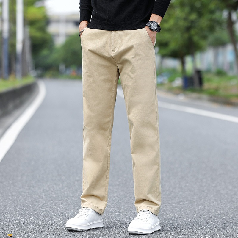 Mens Mid Waist Straight Leg Li - Chino Pants Men 评论和价格