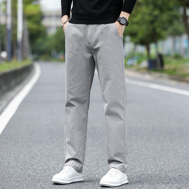 Mens Mid Waist Straight Leg Li - Chino Pants Men 评论和价格