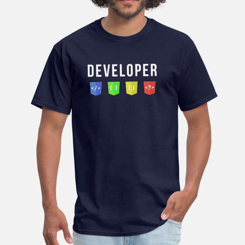 Developer Web T-shirt Javascri - Men'S Fashion Website 评论和价格
