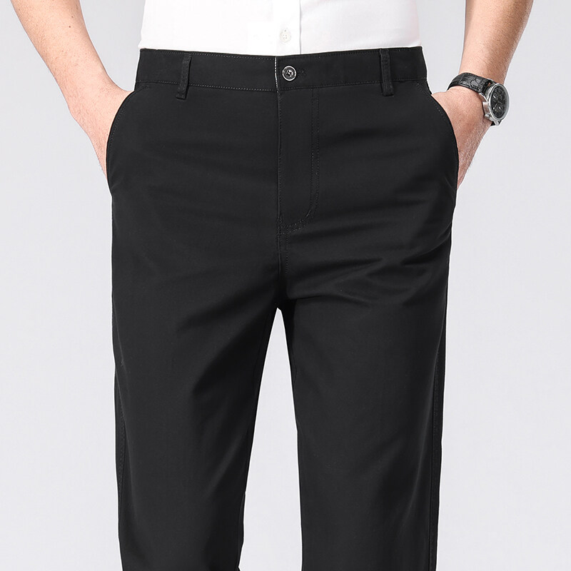 Mens Cotton Trousers Man Busin - Chino Pants Men 评论和价格