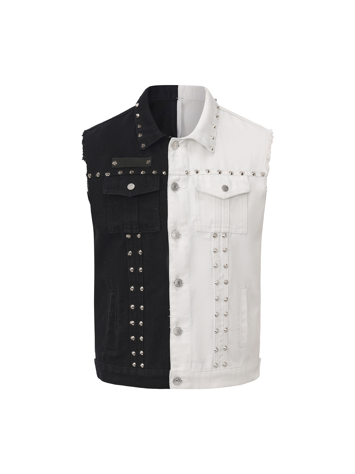 Men's Punk Style Jean Waistcoa - Men'S Fashion Vest With Jeans 评论和价格