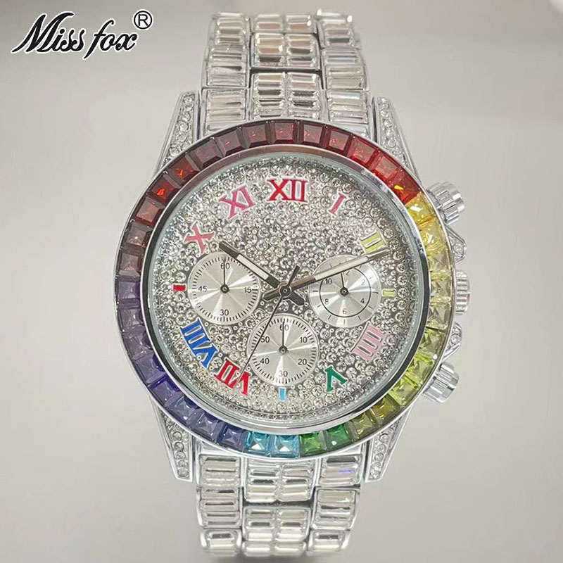 MISSFOX Luxury Iced Watch For  - Men'S Fashion Magazine 评论和价格