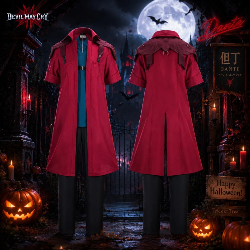 Devil May Cry DMC5 Dante Cospl - Trench Coat Men 评论和价格