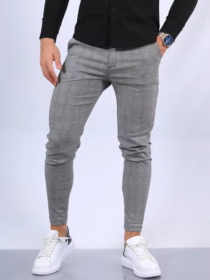 Casual Men's Business Cotton   - Chino Pants Men 评论和价格