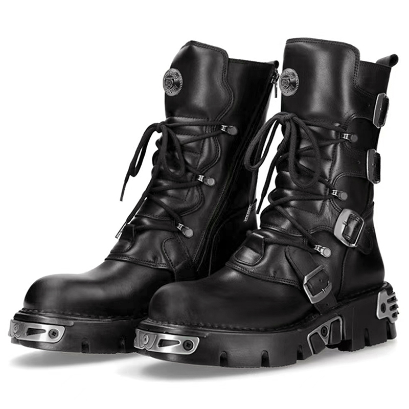 men luxury fashion punk gothic - Men'S Fashion Footwear 评论和价格