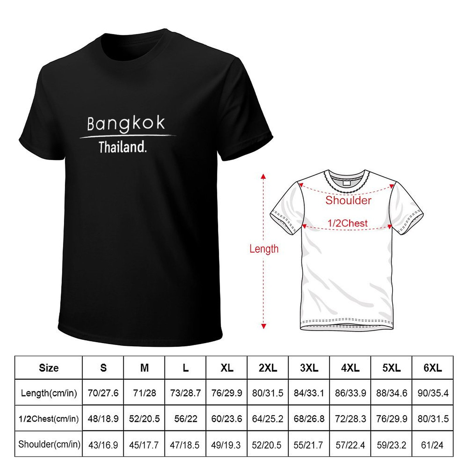 Bangkok Thailand T-Shirt Fashi - Mens Fashion Bangkok 评论和价格